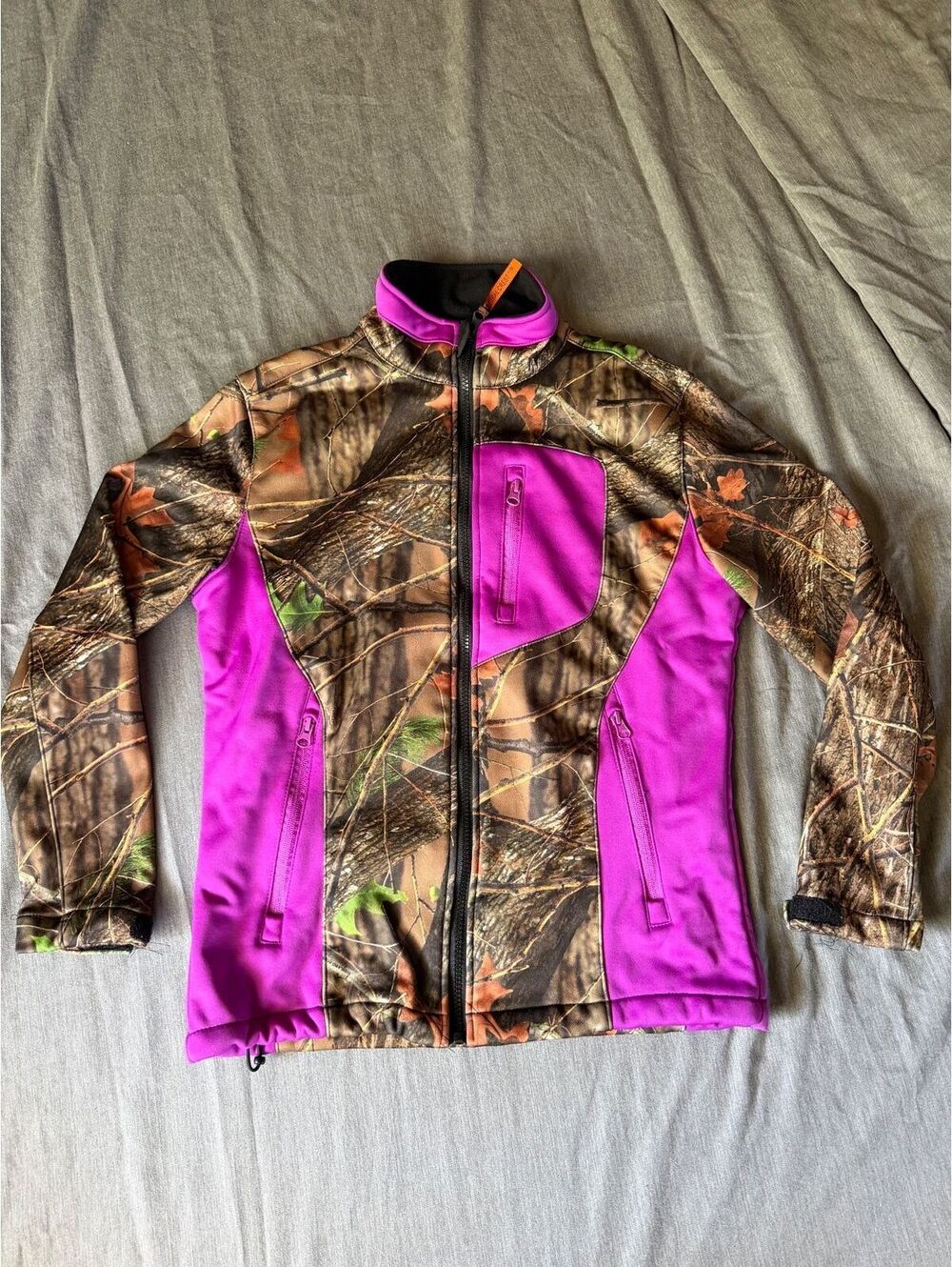 Trail Crest Women's Purple Camouflage Fleece Lined Jacket Size XS